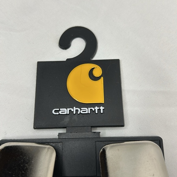 NWT CARHARTT black and gray striped flex adjustable suspenders. Size 52. - Picture 2 of 10